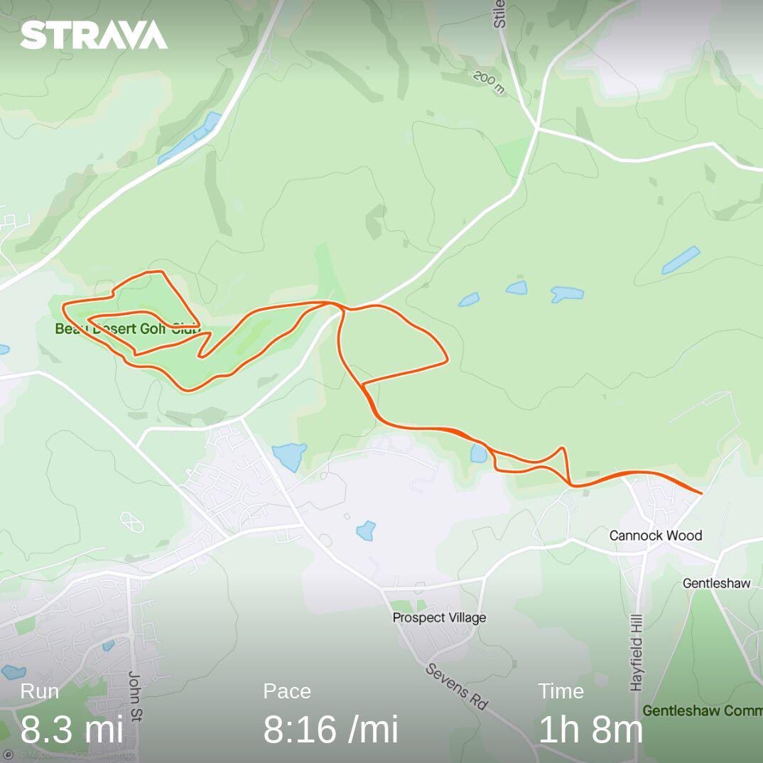 MatthewPegge's tweet photo. I didn’t see this till after my run round the course today, but reckon excluding run to and from course about 27secs per shot @MidlandOwl #runninggolf #lockdowngames https://t.co/hsPAGpOnd9