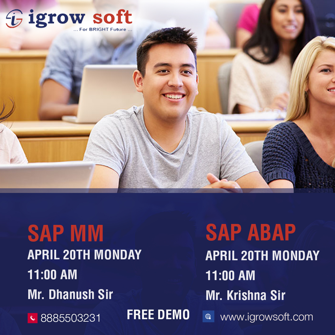 igrowsofthyd's tweet photo. Experience the ultimate learning environment at Igrow Soft Solutions' free "Online Demo Classes! 

Sign up to fulfill your dream today!

☎ +91 8885503231 / 8790793859.

#IgrowSoft #SAPMM #SAPPP #SAPHCM #SAPPI #SAPPO #FreeDemoClass #OnlineClasses #Hyderabad https://t.co/tn3r7e94LD