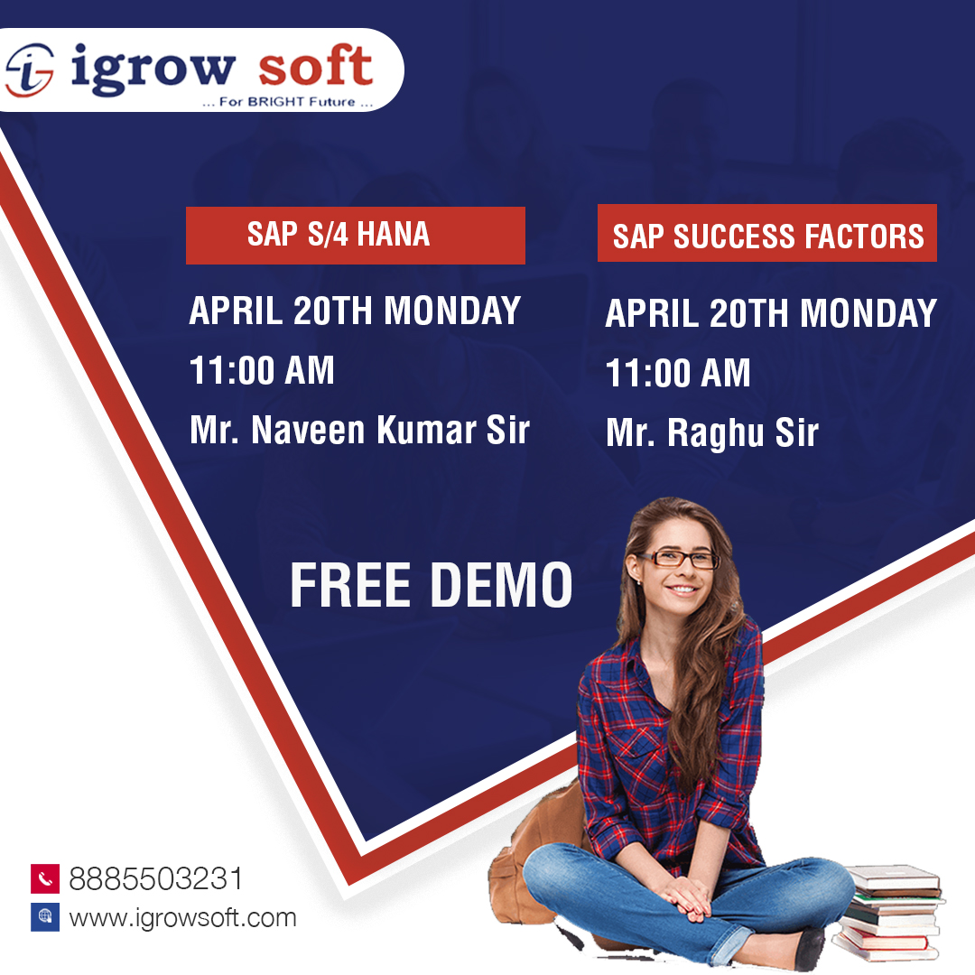 igrowsofthyd's tweet photo. Experience the ultimate learning environment at Igrow Soft Solutions' free "Online Demo Classes! 

Sign up to fulfill your dream today!

☎ +91 8885503231 / 8790793859.

#IgrowSoft #SAPMM #SAPPP #SAPHCM #SAPPI #SAPPO #FreeDemoClass #OnlineClasses #Hyderabad https://t.co/tn3r7e94LD