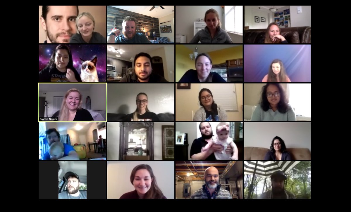 ShawLabUSF's tweet photo. Wonderful to see so many Shaw Lab members past and present, as well as friends of the lab, at our weekly happy hour last night to wish @BrittneyGimza farewell. She leaves Tampa on Monday for Nashville, where she becomes the @CassatLab's problem! https://t.co/w0XEGA1PeL