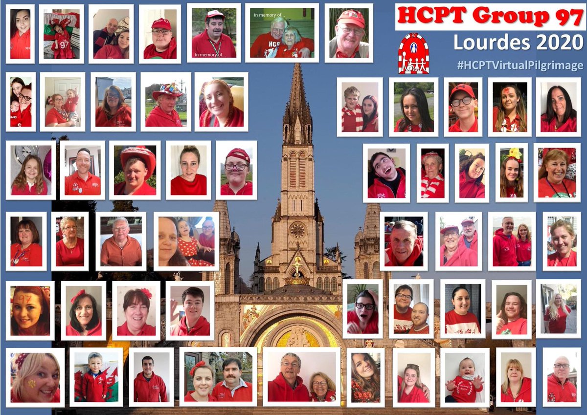 HCPTGroup97's tweet photo. Our #lourdes2020 #HCPTVirtualPilgrimage Group Photo for group 97❤️❤️❤️ https://t.co/X77vppAHgW