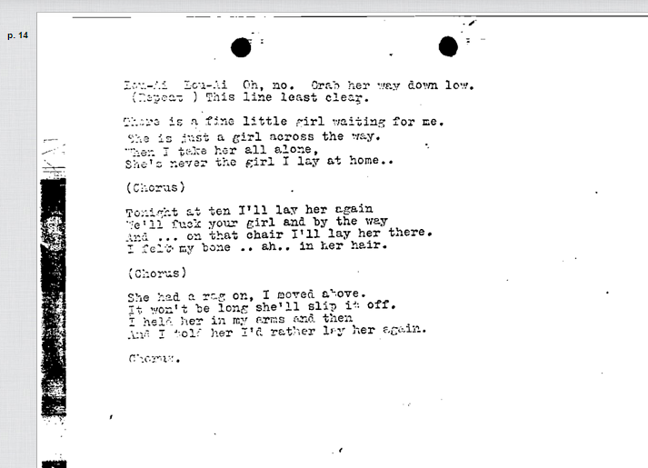 The report includes supposed versions of the alleged lyrics, each different than the next. You'd think that would've been a clue it was *all* bullshit.