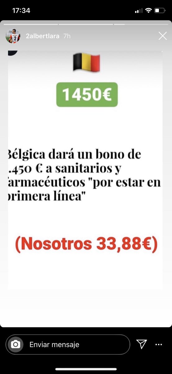 Que gratificante ganar 30€ más al final de mes por plus de peligrosidad en plena pandemia <a href="/sanidadgob/">Ministerio de Sanidad</a> Bah total esto es vocacional y con los aplausos tenemos suficiente