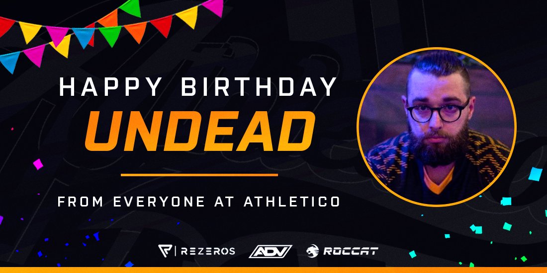 AthleticoES's tweet photo. #HappyBirthday to the man with the luscious beard himself,
@undeadthegamer!

Hope you have an awesome day filled with stuff to do to pass time during quarantine. 😭

#ATHFAM🧡 | #ATHBDAY https://t.co/VlitpVtrHN