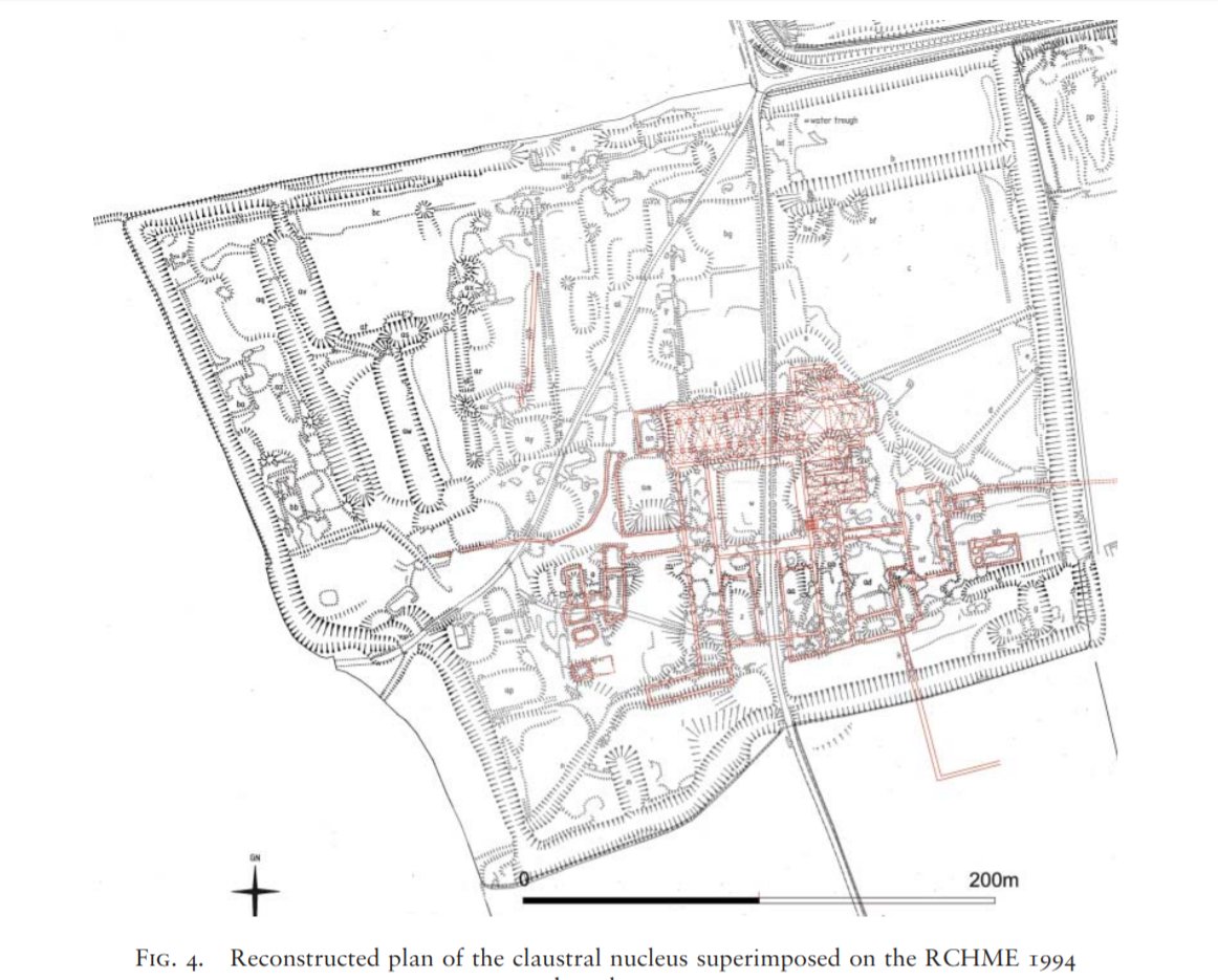 after a load of peanuts houses I get to Kirkstead, I can't find a bloody plan of it and when finally find Glyn Coppack/Stuart Harrison's article it doesn't have a clean ground plan either so WHATEVER here have this elevation Stuart recreated from the chunk of transepts thats left