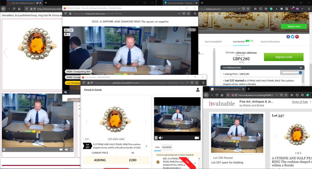 GavelMasters's tweet image. Calling all auctioneers, it can be done and #StaySafeStayHome #auctionaction demonstrated brilliantly by @elstobandelstob elstobandelstob.co.uk with their #fineart, #antiques &amp;amp; #jewellery #auction live with @bidpath @InvaluableLive @thesaleroom @Bidsquare and @liveauctioneers