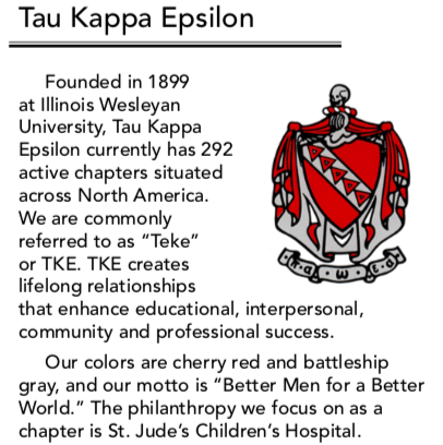 FairmontStateGL's tweet photo. Finishing out our virtual #GreekWeek is a highlight about @FairmontTKE! #GreekLife #Fraternity https://t.co/tYXTPYExak