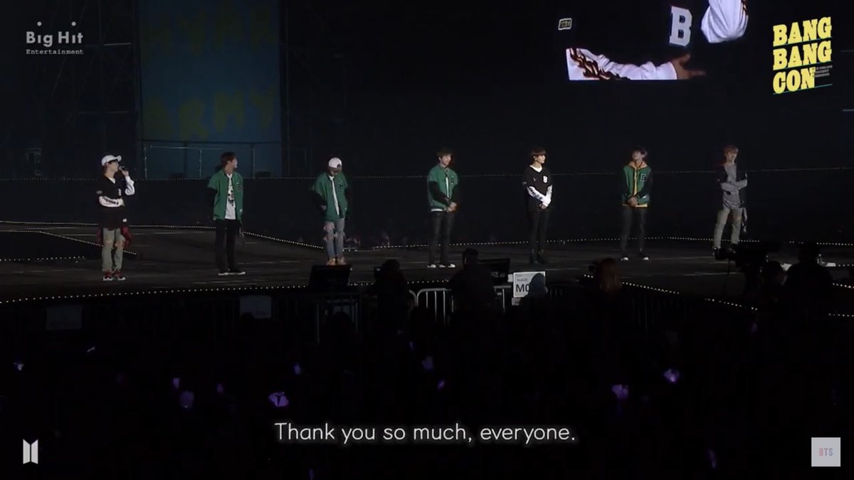 from the very start until now, bangtan never forgets us. They always mention & thank us for everything but we also thank them too. Thank you BTS for being an inspiration. Thank u for changing our lives. BTS always say we are the best but they are the best of the best.