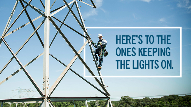 NCEmergency's tweet photo. Today, we'd like to give a shout out to the lineworkers who power the lives of millions during emergencies and every other day of the year. Thank you.
#ThankALineman #FrontLights4FrontLineWorkers 
@DukeEnergy https://t.co/kkKHrdiOva