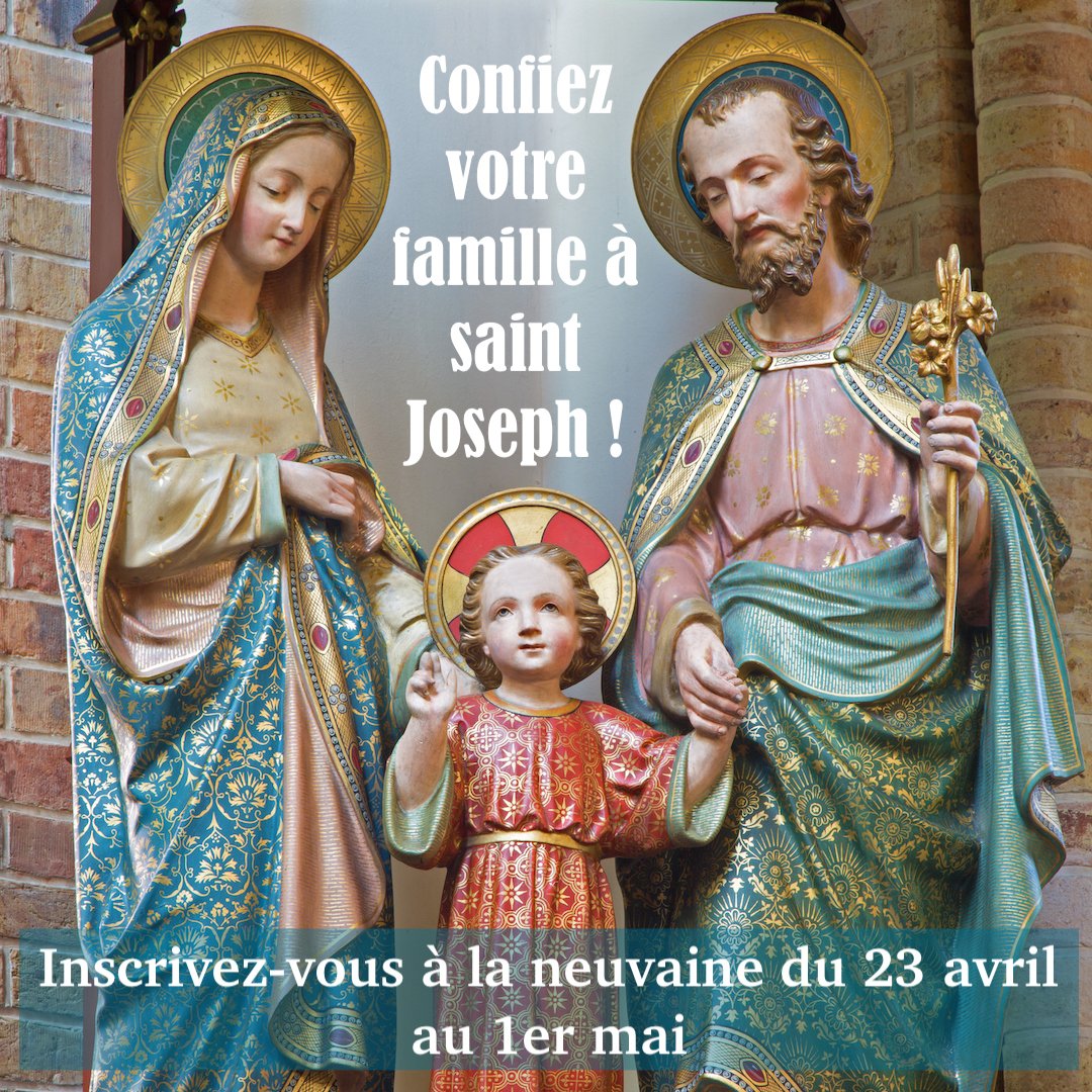 Histoire_Marie's tweet photo. Grande neuvaine à saint Joseph, protecteur des familles, du 23 avril au 1er mai 2020, fête de saint Joseph artisan !
Pour vous inscrire, cliquez sur ce lien : https://t.co/FscMYODasQ https://t.co/DcCez1z8Xy