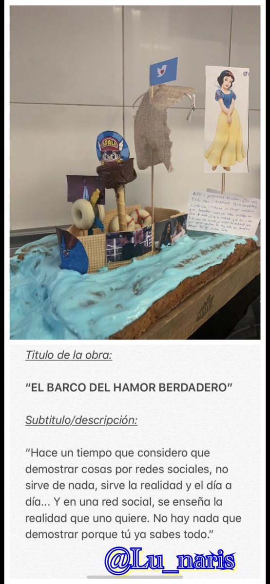 lu_naris's tweet photo. Ay estoy muy nerviosa, no sé que decir, es el sueño de mi vida participar en este concurso cn cocineros que admiro desde chiquitita. Este es mi antes,durante y despues de una obra triptica que sólo se entiende en su conjunto #mastercochofinal https://t.co/m4uvD0kAuk