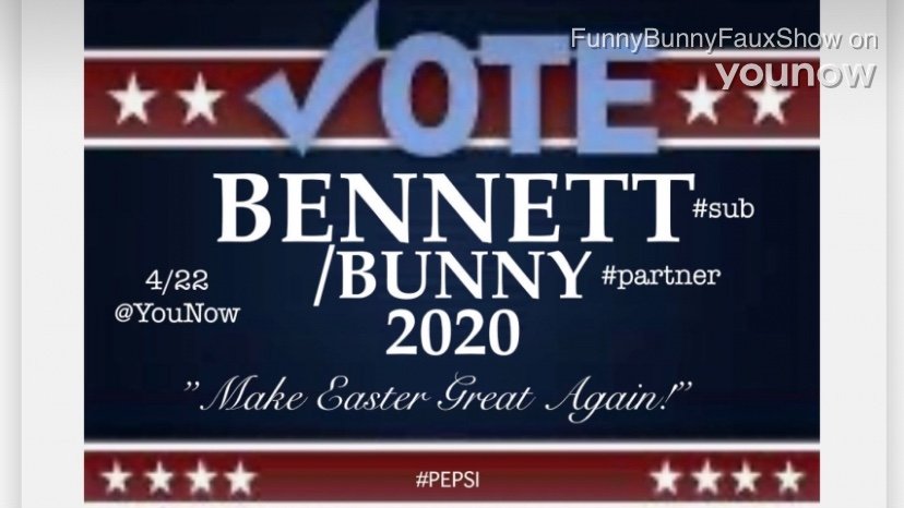 bunny_faux's tweet photo. If you're not gonna get the sub sticker, please vote for @ErsenBennett on @YouNow so that I can finally get his!
Voting is April 22nd!
#BennettBunny2020
#MakeEasterGreatAgain https://t.co/qaFnBL6Fc7