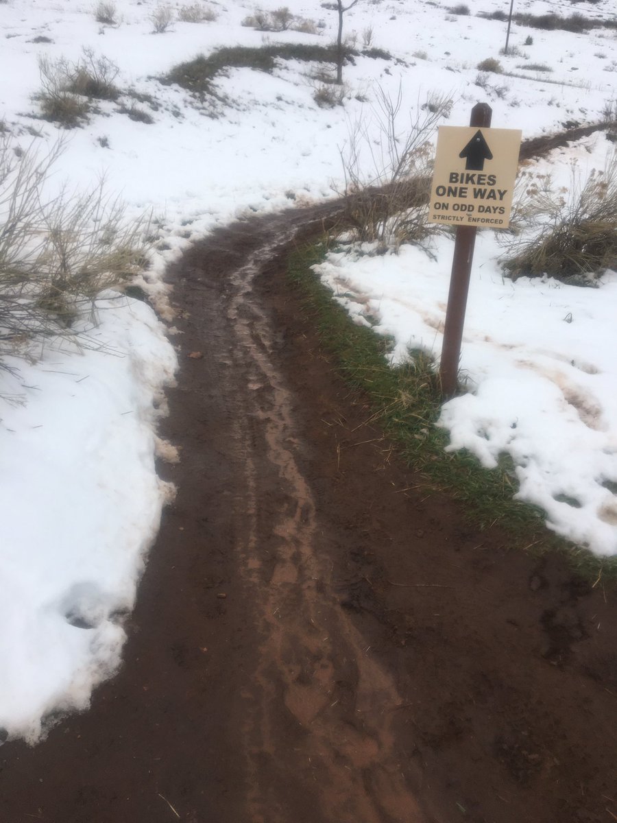 All trails extremely muddy, suggest walking paved #jeffcotrails or waiting for drier day.