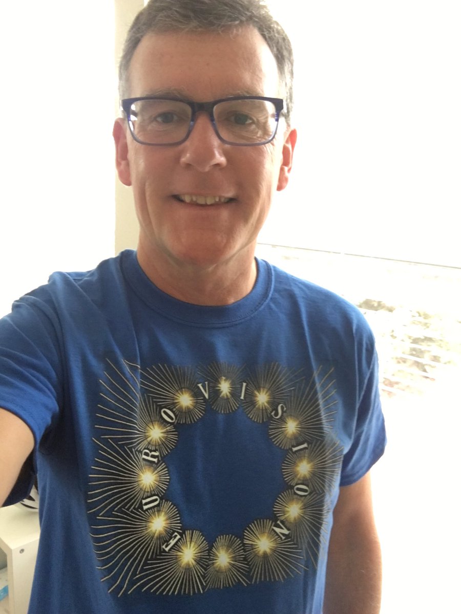 JohnKOConnor's tweet photo. As itโs #lockdown Saturday for #EurovisionAgain thereโs only one thing to wear! #Day20ofLockdown #Eurovision #Eurovision2020 #EurovisionHomeConcerts #EurovisionSongContest #ESC #ESC2020 @eurovision https://t.co/gsHqMLZ7ER