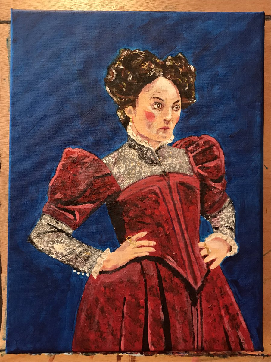Stes_Adventures's tweet photo. My latest painting is from #RSCTamingoftheShrew and is of @LauraElsworthy as Trania. Apologies to Laura for any offence caused ! #RSC #TheRSC #ShareYourShakespeare #LauraElsworthy #RSCTaming https://t.co/NJN38rCrk0