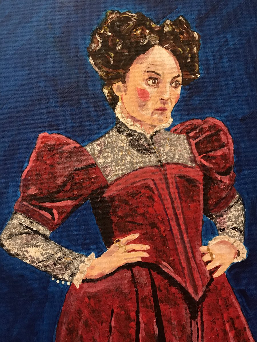 Stes_Adventures's tweet photo. My latest painting is from #RSCTamingoftheShrew and is of @LauraElsworthy as Trania. Apologies to Laura for any offence caused ! #RSC #TheRSC #ShareYourShakespeare #LauraElsworthy #RSCTaming https://t.co/NJN38rCrk0