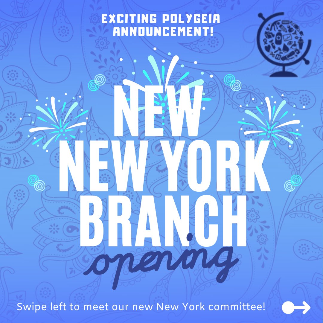 Polygeia's tweet photo. 🎉 Yet more exciting news! 🎉 Polygeia welcomes our brand new New York branch and committee! We are also ❗️recruiting❗️for two NY Branch Editors (link in bio for more info!) to join the team #polygeia #globalhealth #publichealth #healthpolicy #newyork https://t.co/Ra951OlK5y