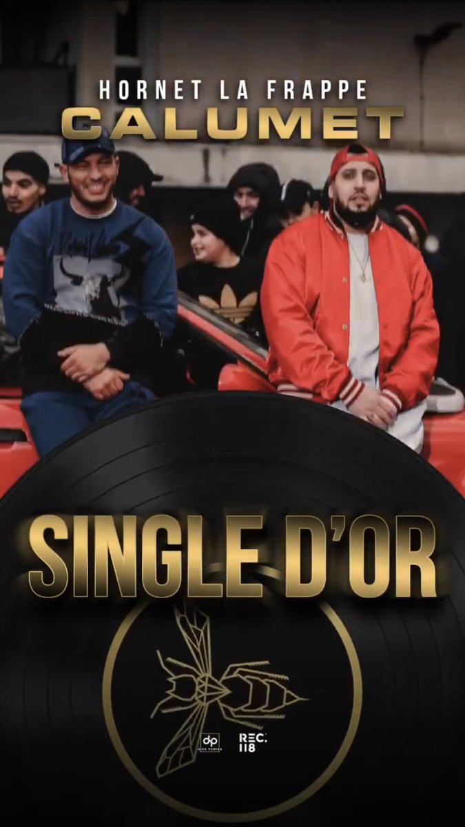 djsad_Officiel's tweet photo. HORNET LA FRAPPE - CALUMET 
~~~~~~~~~~~
Prod by : Double X - DJ SAD
~~~~~~~~~~~
CERTIFIÉ SINGLE D’OR 📀

@HornetLaPeuf @rec_118 
#singleOr #hornetlafrappe https://t.co/9VdMRg7Bik
