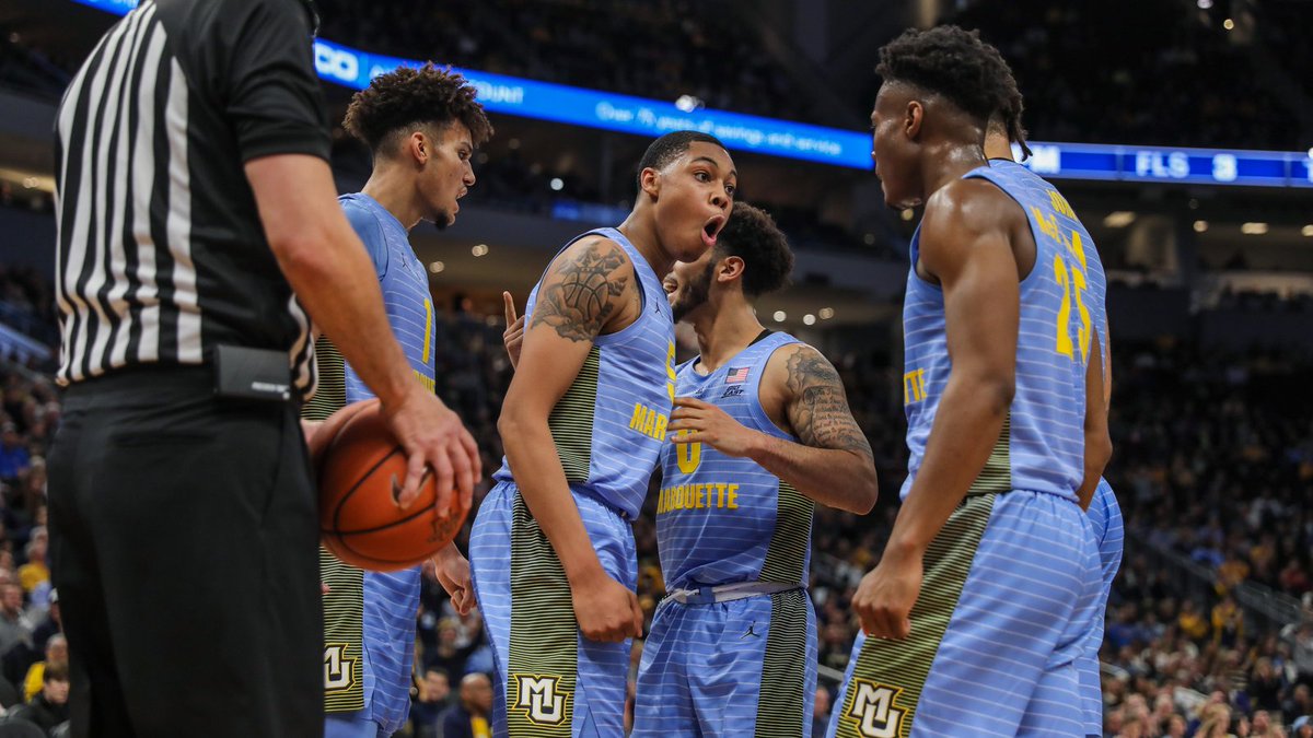 MarquetteMBB's tweet photo. Final results from our 2019-20 jersey poll:  🏆🔵 takes the 👑 with 66.8 percent of the vote. 

Stay tuned next week for the randomly selected fan winner of an authentic #mubb jersey. RT this and follow us to be entered to win. #WeAreMarquette https://t.co/8xQNT7HJaZ
