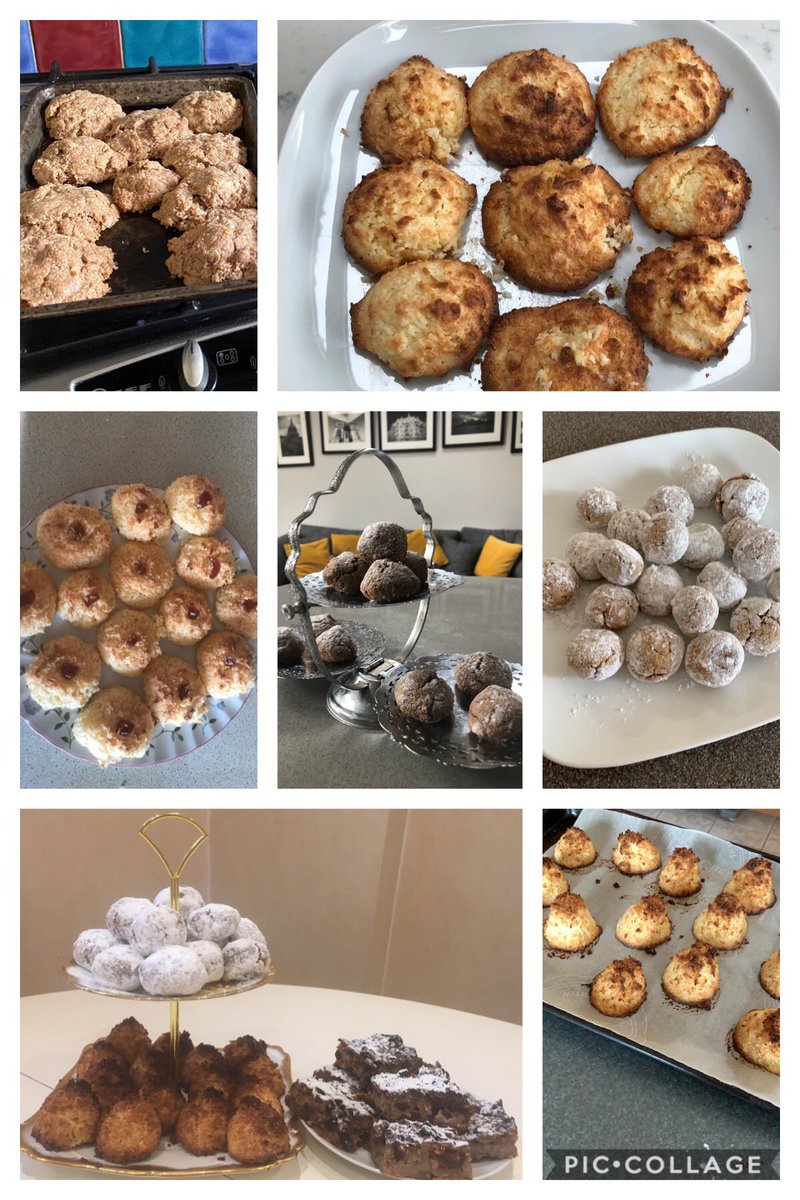 rennie1d's tweet photo. So Passover themed  #bakeoff today entries from Leicestershire, Scunthorpe, Manchester (x2), London, Nova Scotia (x2) #gbbo #gcbo. Can’t wait to see who is 🌟baker! @AnnadaviesSN it could be you!!!Cinnamon balls/coconut pyramids and/or Matza kugel #family @starlightsaff spot mine https://t.co/11hS8JB4kw