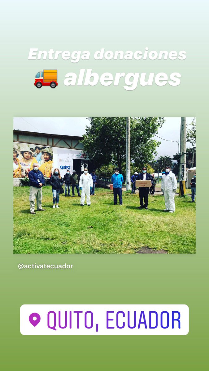 ActivateEcuador's tweet photo. Entrega  kits de insumos para combatir #Covid19 
🚚 trajes biodegradables 👨‍🔬
Artículos de prevención 🧼
Mascarillas 😷
Guantes de nitrilo 🧤
#ActivateEcuador 🇪🇨
💛💙❤️ https://t.co/5ddQ4FaZ4i