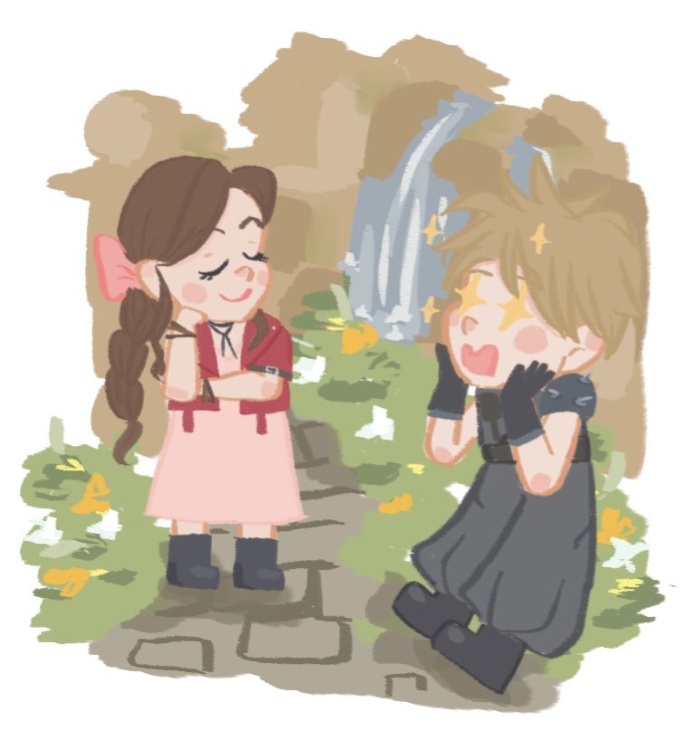 _bluesubmarine's tweet photo. บ้านเราน่ะมีน้ำตกด้วยนะ

#Aerith  #FinalFantasyVII #hrkfanart https://t.co/cuU4KFsa0D