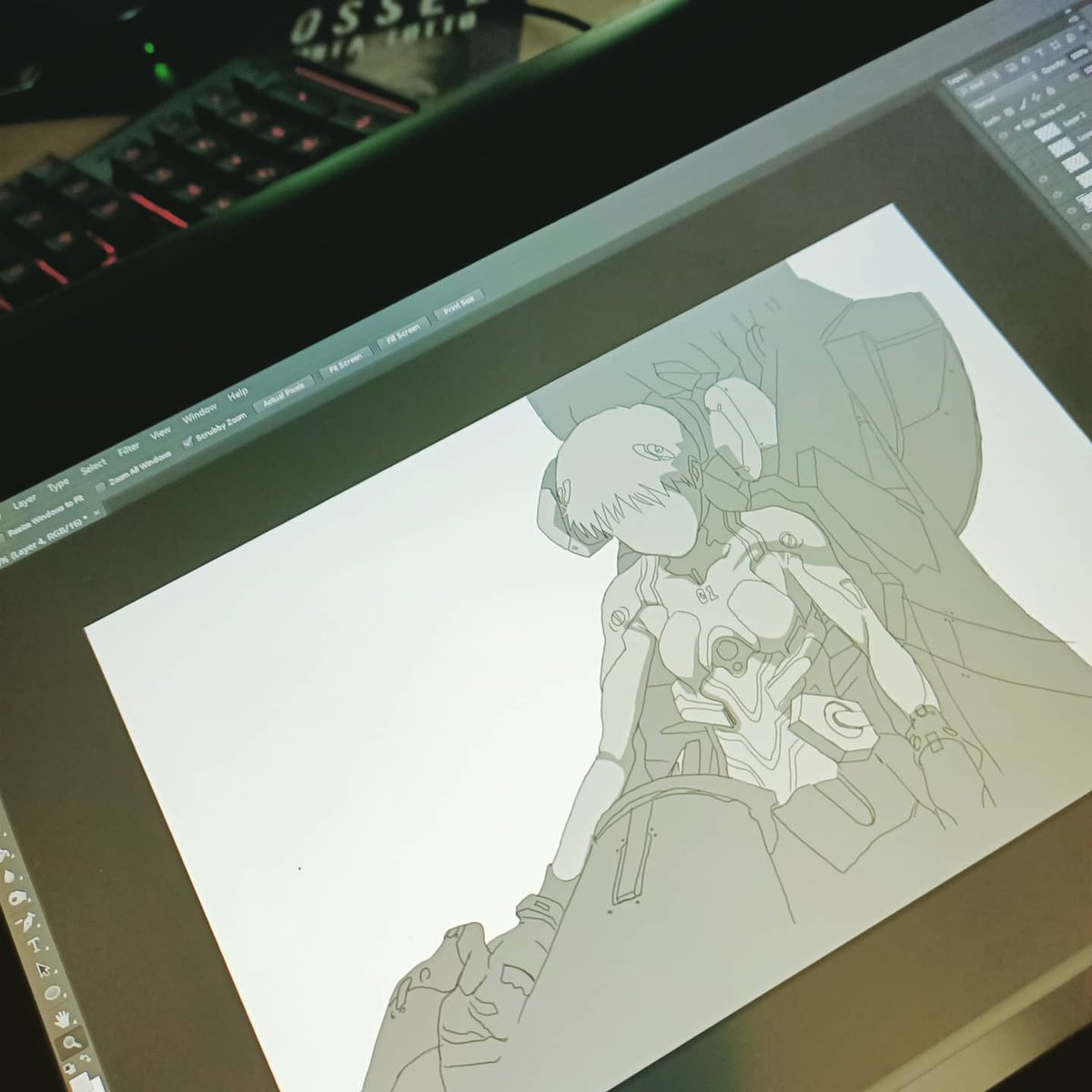 ZDZdomina's tweet photo. #zdz #sketchbook #sketch #illustration #doodle #digitalpainting #painting #blackandwhite #art #comic #manga #neogenesisevangelion #eva01 #nge #nerv #mecha #robot #angel #ink #inking #japan #zdzdomina #workinprogress #shinjiikari #entryplug https://t.co/dmSrvpACqZ