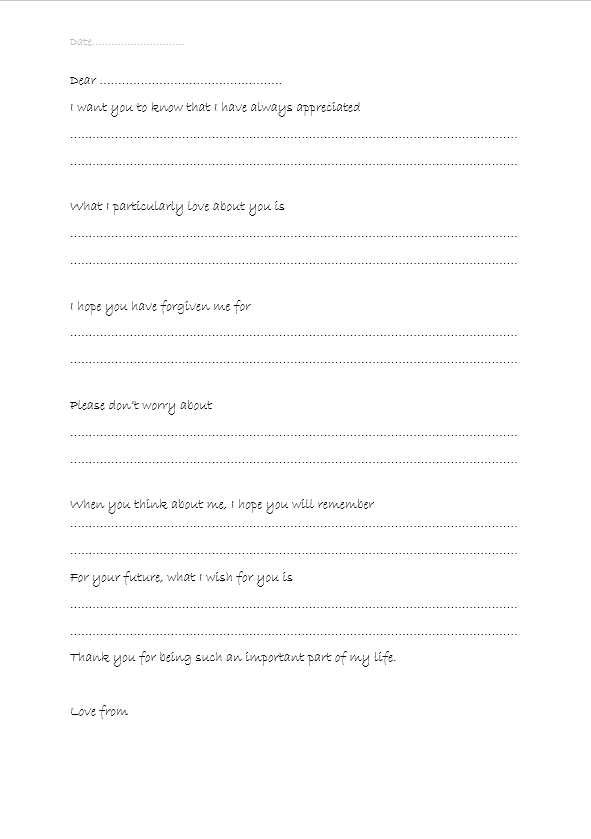 drkathrynmannix's tweet photo. #Pallicovid: in case it's of use, there's a letter template in #WithTheEndInMind that might be useful for those tender end of life situations where visiting is limited &amp; patient is awake enough to dictate or even write to loved ones.
Here it is as a single page, with my love. https://t.co/ClwcGt1o0Y