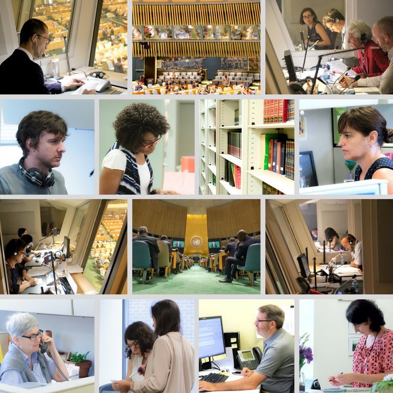 UNDGACM_EN's tweet photo. #UN translators and interpreters are the unsung heroes behind international diplomacy. 

They toil behind the scenes to facilitate global dialogue and communication, making available official documents and meetings in 6 languages. #Multilingualism100 #Conf1nt100 https://t.co/5BdKpvZc0P