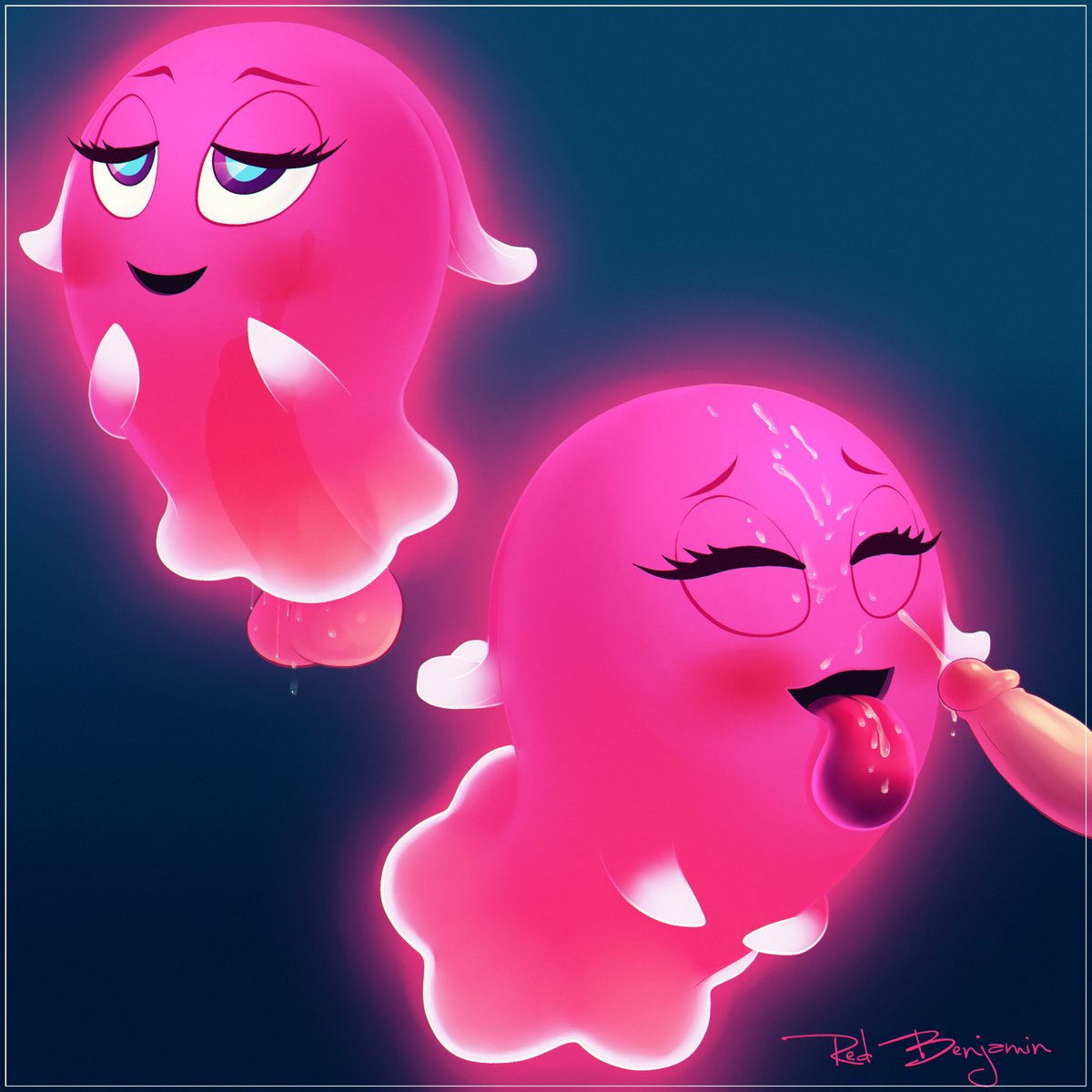Pinky from Pac-Man. 