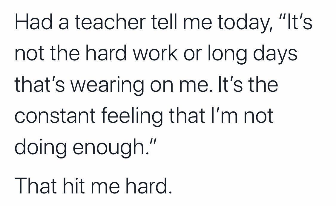 CindyDucca's tweet photo. Had this conversation with several teachers as well as myself this week. CPS please know YOU are making a difference, YOU are doing enough and YOU are appreciated!! I see it, our kids see it and our families see it!! ❤️😊 #connect #CPSrocks https://t.co/LNP5dq0P5M
