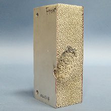This is a “Foam Panel” Metallic foam sandwich panels provide structural support - they’re similar to honeycomb panels, but have improved MMOD shielding capabilities.Metallic foam panels are being tested and evaluated for future spacecraft designs. #Hypervelocity