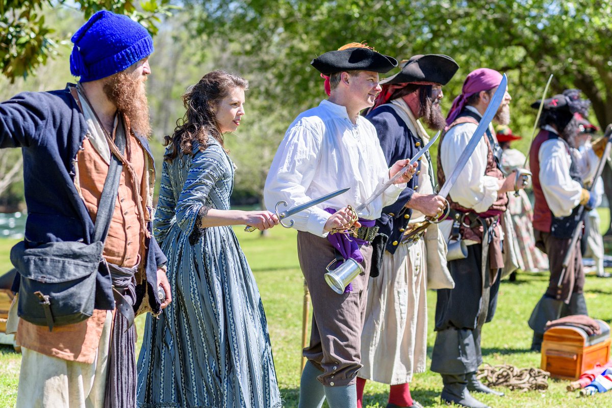 piratefestnc's tweet photo. Alas mateys, we’re sad we won’t be celebrating #PirateFest2020 today but we will be back with even more piratical tomfoolery on April 9-10th, 2021 for #PirateFest2021 ⚔️💛☠️ Mark yer calendars and we’ll see you then!! https://t.co/0TgNa1HqXu