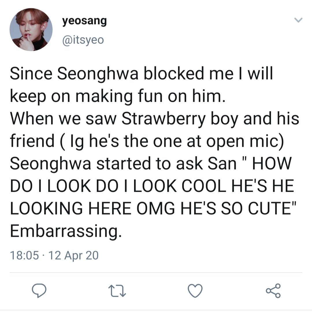 ♡ 116 Seonghwa pls unblock yeosang