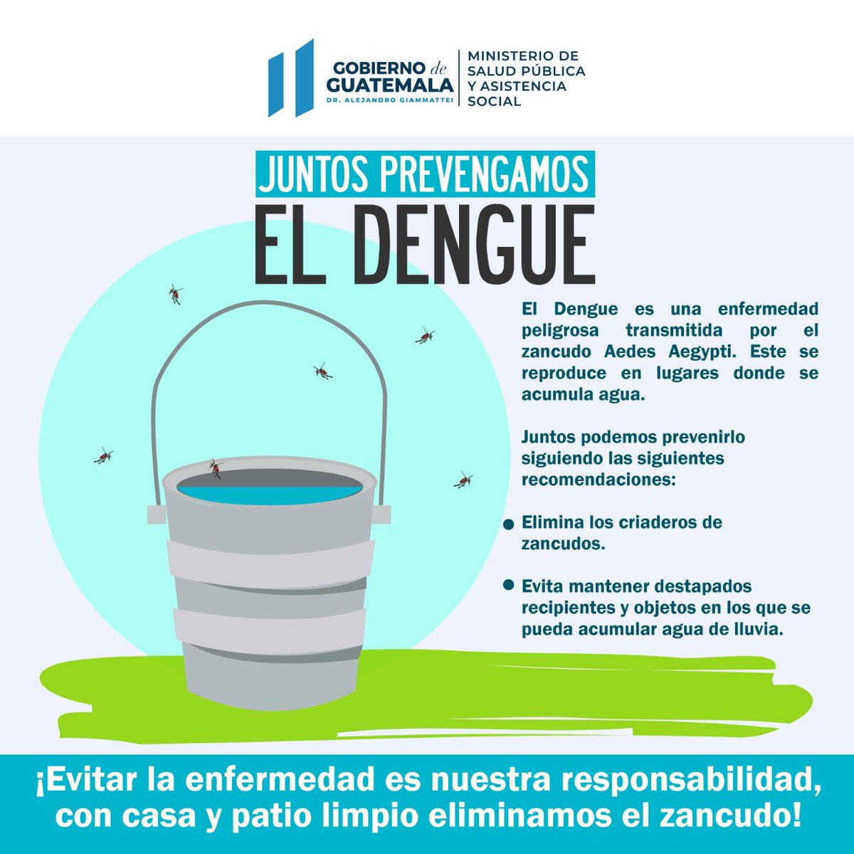 Degenerar cocina director Ministerio de Salud Pública al Twitter: "Juntos podemos prevenir el Dengue  siguiendo las siguientes recomendaciones: 👇🏻 #PrevengamosEnfermedades  #MSPAS https://t.co/0yP5ZvyLuy" / Twitter
