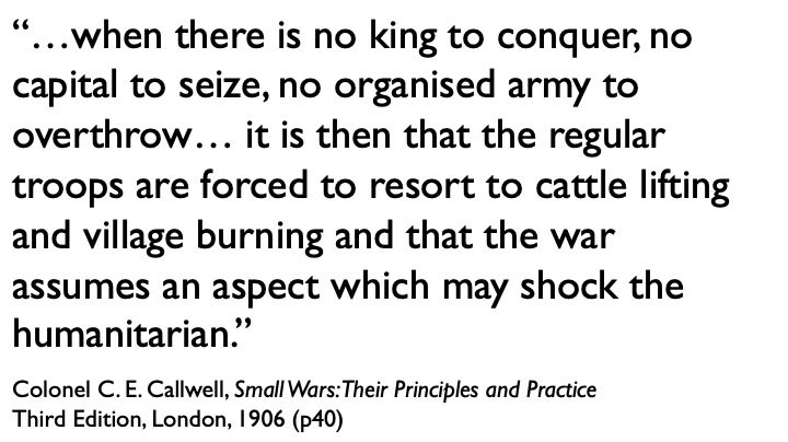 Callwell was a prolific author on military subjects, & is best known for his book “Small Wars: Their Principle & Practice”, a guide to colonial soldiering. It is brutally revealing about the methods of the British Empire on the ground.  #Callwell  #SmallWars  #ColonialViolence