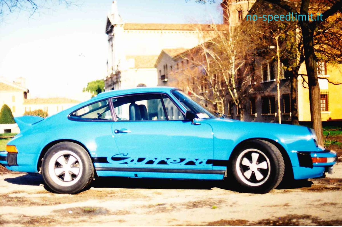 NoSpeedLimit_it's tweet photo. #aircooledporsche #porsche911carrera27 #mexicoblau #mexicoblue #Ravenna 🇮🇹 in the late '90s https://t.co/jef3yPo2tV