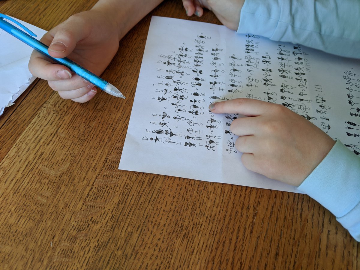briankeepsworth's tweet photo. Public school kids: let's be pen pals.

Home school kids: let's invent a secret runic alphabet to correspond. https://t.co/TKh9d1URU2
