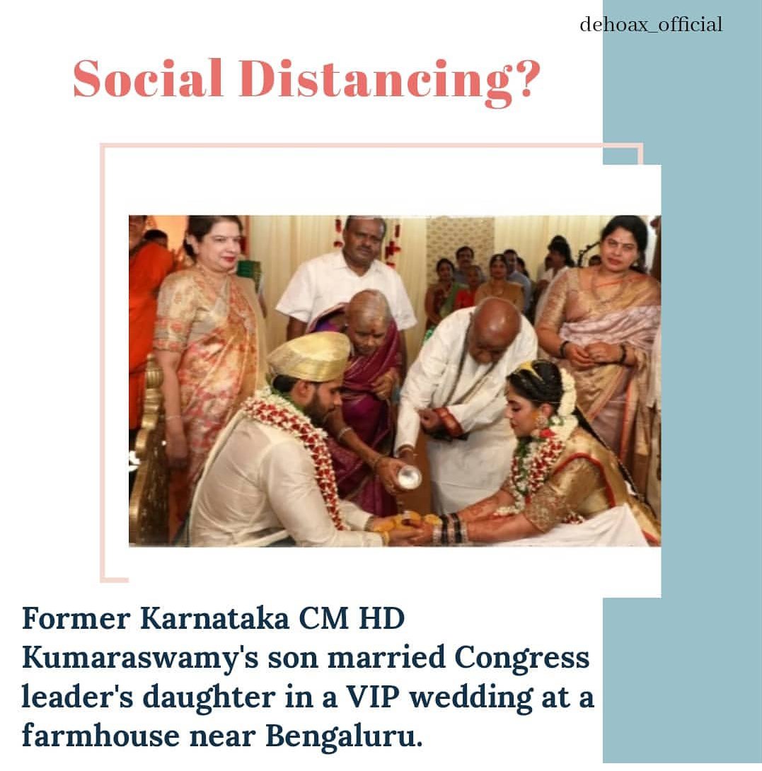 dehoax_official's tweet image. The Wedding Allegiance
Bengaluru: 
#vipwedding #karnataka #corona #lockdown #marriage #just_dehoax
#socialdistancing #ajoke #lockdownbreak #karnatakaleader #congressleader #shame #violation #jantadal
instagram.com/p/B_FMkIRBjLo/…