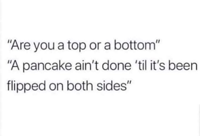 What does #bdsm &amp; pancakes 🥞 have in common? 😜 #twistedhumor https://t.co/bXuXFA00hk<a href="/tag/bdsm"class="tags">#bdsm</a><a href="/tag/twistedhumor"class="tags"><span>#twistedhumor</span></a>