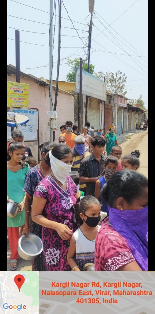 DarshakHathi's tweet photo. Since one week @iahv & @ArtofLiving volunteers are distributing cooked food to 42000 people from Nalasopara to Virar area in Mumbai . @VasaiVirarMcorp #istandwithhumanity #fromu2them https://t.co/cyyU86zIOf