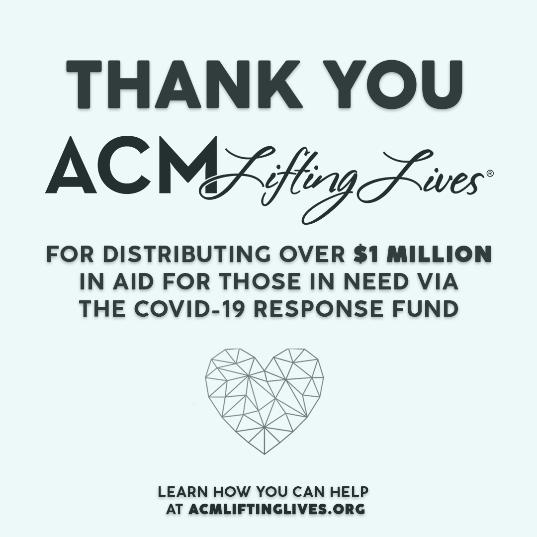 The ACM Lifting Lives COVID-19 Response Fund continues to support those in need in our Country Music community. Learn how you can help at ACMLiftingLives.org. #ACMLiftingLives