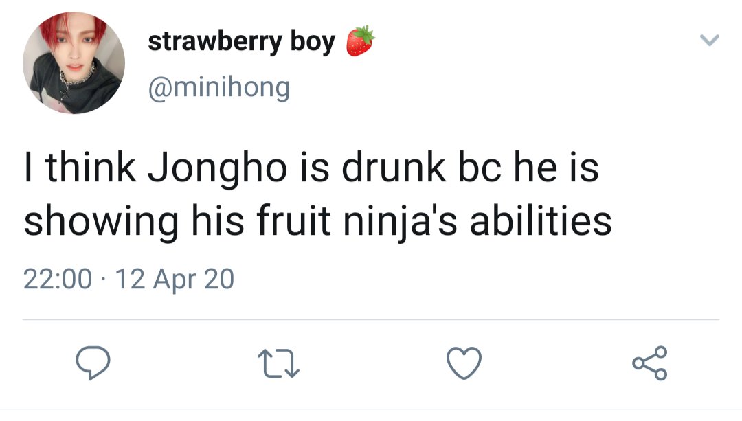 ♡ 124 Jongho fruit ninja