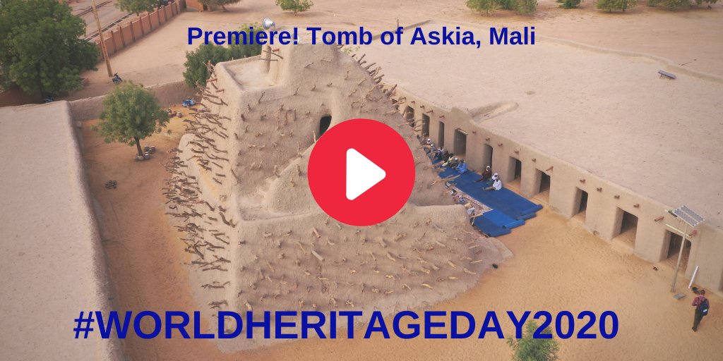 ALIPHFoundation's tweet photo. The rehabilitation work on the Tomb of Askia in Mali is currently on pause due to COVID19, but have a look at our new video to admire this astounding site. 👉📽️https://t.co/5AyRV2eXHt 
#WorldHeritageDay2020 #IDMS2020 https://t.co/DBK3kdylqW