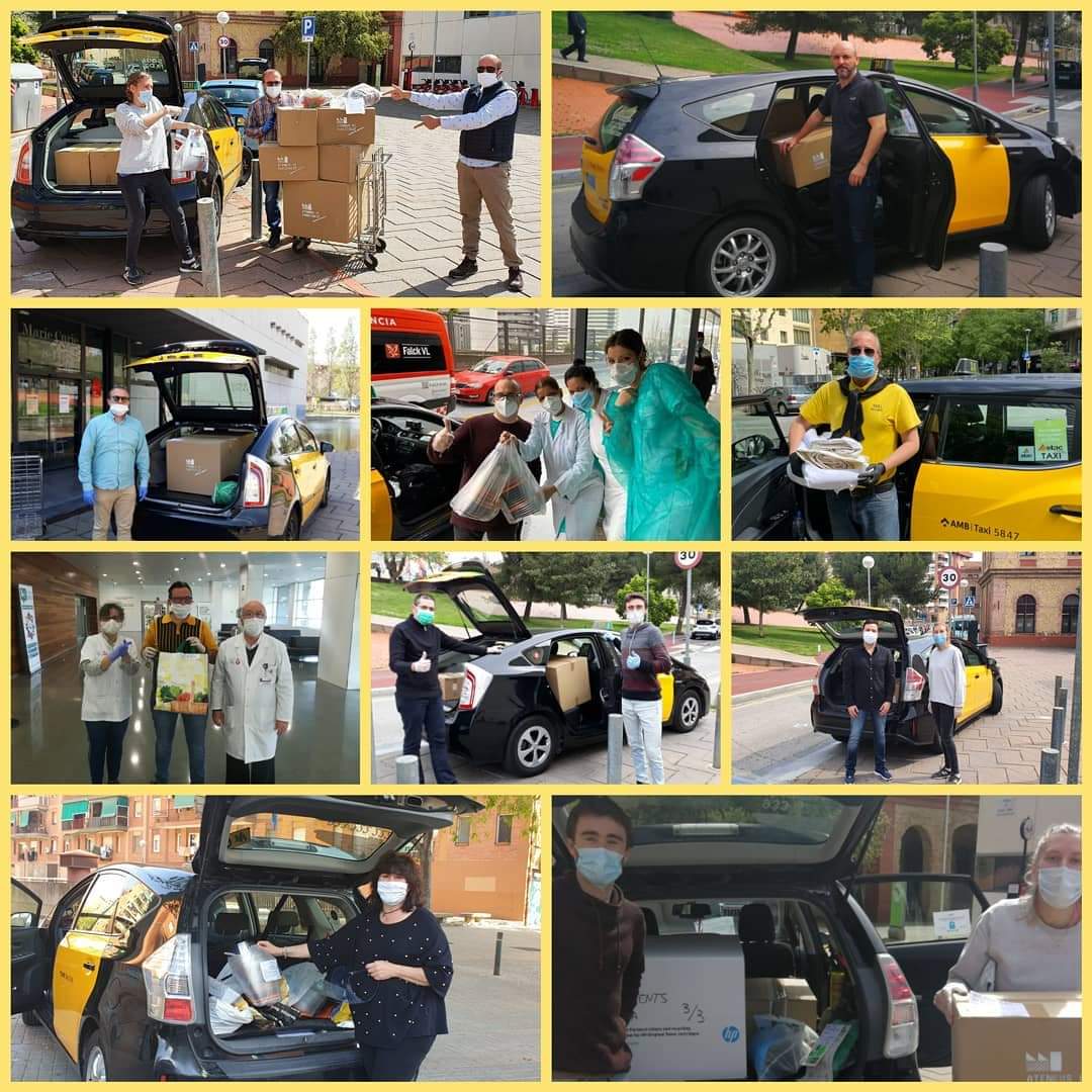 sindicatdeltaxi's tweet photo. Moltíssimes gràcies a tots els companys voluntaris que heu col·laborat aquesta setmana en el repartiment d material sanitari.
Vosaltres també sou herois; per a vosaltres són també els aplaudiments de les 20:00h
Sou LA NOSTRA FORÇA!
#stactaxi #uibstac #makers #COVID19 #solidaritat https://t.co/lpYYoeqxdQ
