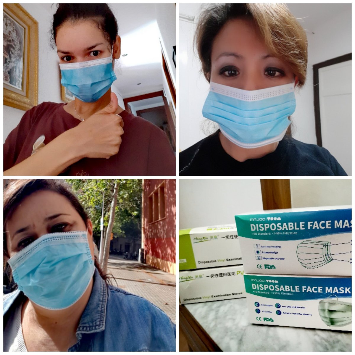 Fany_Galeas_'s tweet photo. Fotos que ens estan arribant de les treballadores de la llar i de les cures. Per a la cura de persones grans diagnosticades amb el Covid-19 Gràcies a La secretària de migracions i ciutadania de la Generalitat per la donació! https://t.co/uriliKzIjp