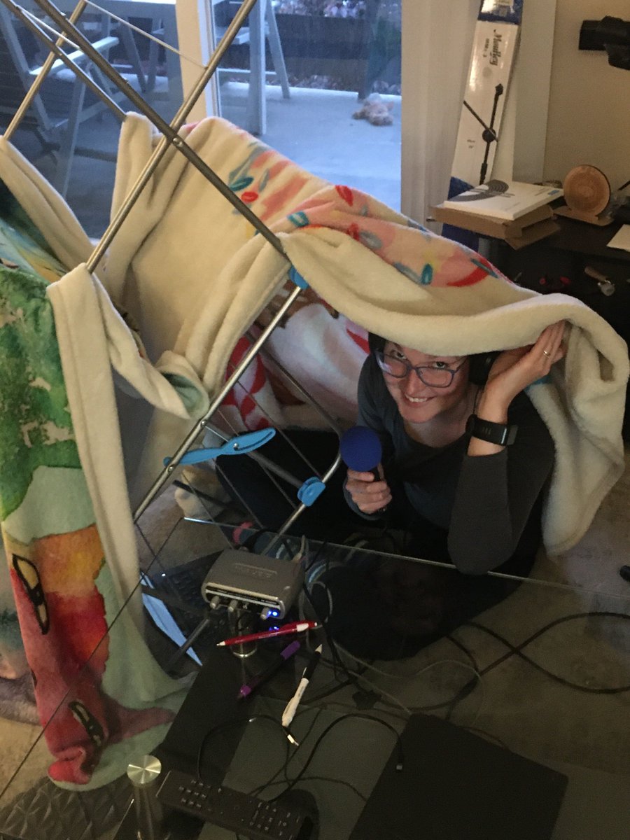 GogglesOptional's tweet image. A few Gogglers got creative with their at-home studios 🏠🎙Or is recording at home just an excuse to make a blanket fort? Either way, the recordings are turning out great! Tune in to our first #SafetyGoggles episode to hear for yourself!  
gogglesoptional.com/episode-311-sa…