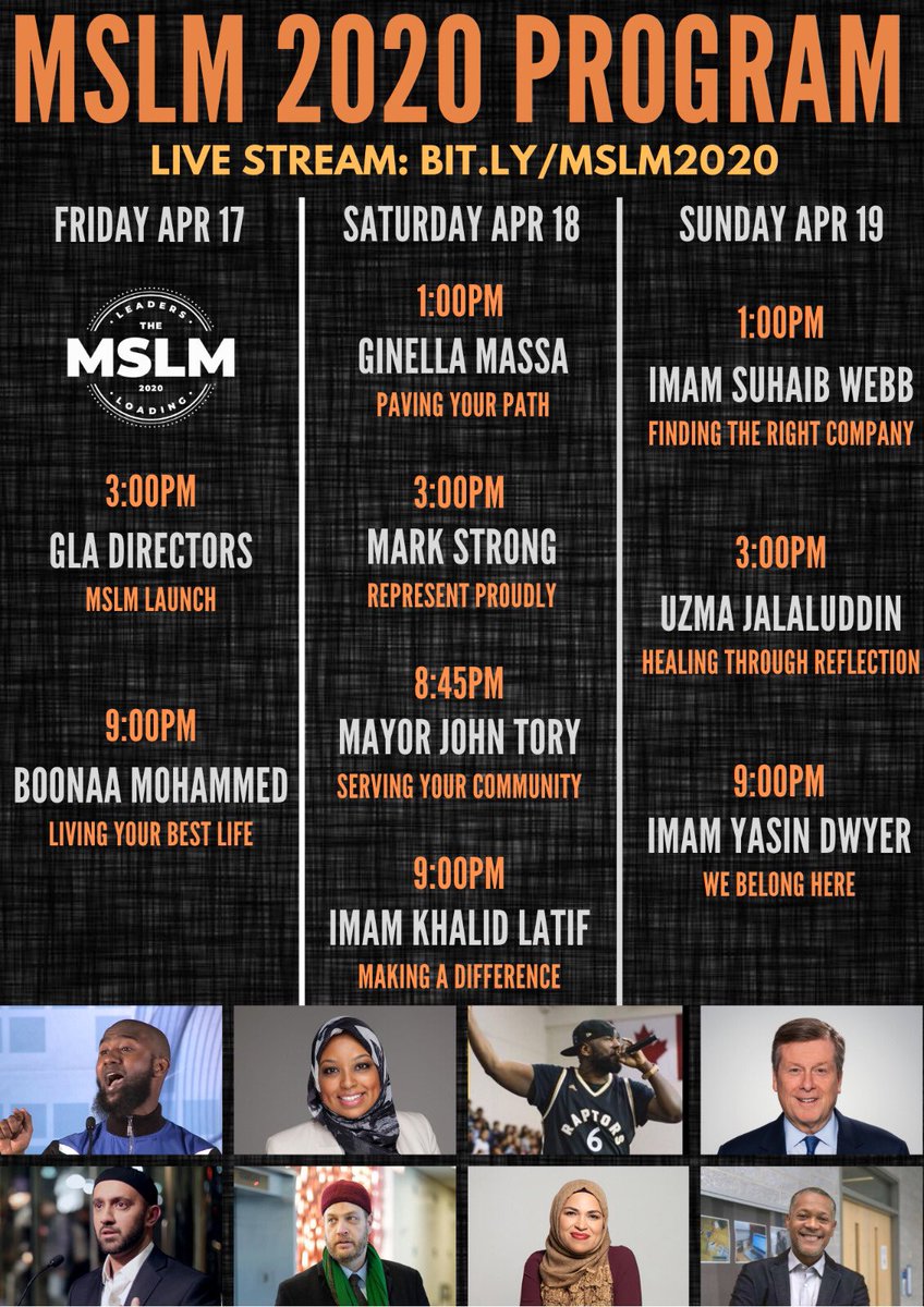 JohnTory's tweet photo. I look forward to joining young leaders from across our city as part of @GibraltarLeads’ Muslim Student Leaders in the Making Virtual Conference. While we all do our part to #StayHome - virtual events like these will continue to inspire and motivate tomorrow’s young leaders. https://t.co/q7YlLEAmSH