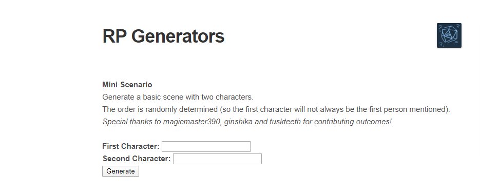 ❤️ For a random starter!