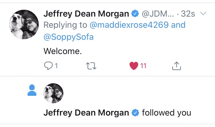 maddiexrose4269's tweet photo. Nothing much happened today... EXCEPT THE FABULOUS @JDMorgan FOLLOWED ME... so yeah there was that π my life is complete now as Iβm officially in the exclusive JDM club woo go #MorgArmy !!!! https://t.co/sR2lj3hrh2
